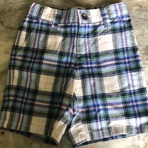 Janie and Jack Toddler boys plaid shorts